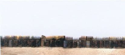 Fundación Mediterráneo - Obras: SIN TÍTULO, VALLA DE CONTENEDORES (SOTO, Montserrat)