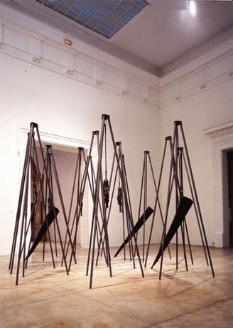 Fundación Mediterráneo - Obras: Salto al vacío y El Tránsito (MARCO SATURNINO, Ángeles)