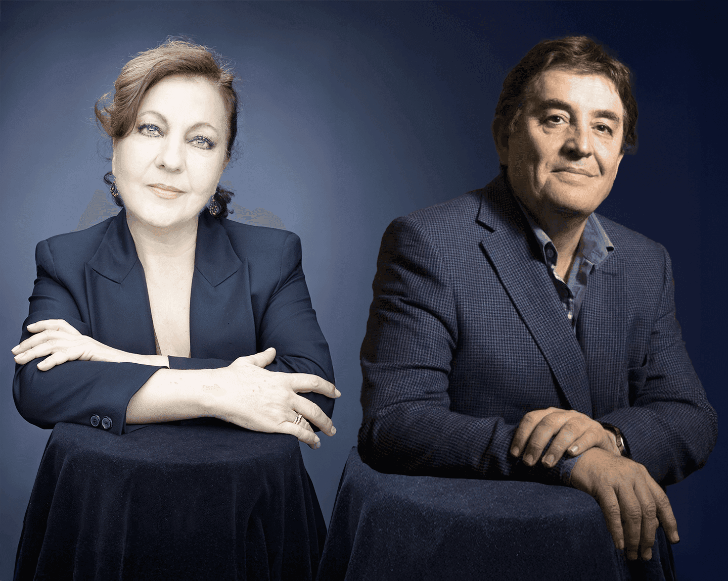Carmen Linares y Luis García Montero
