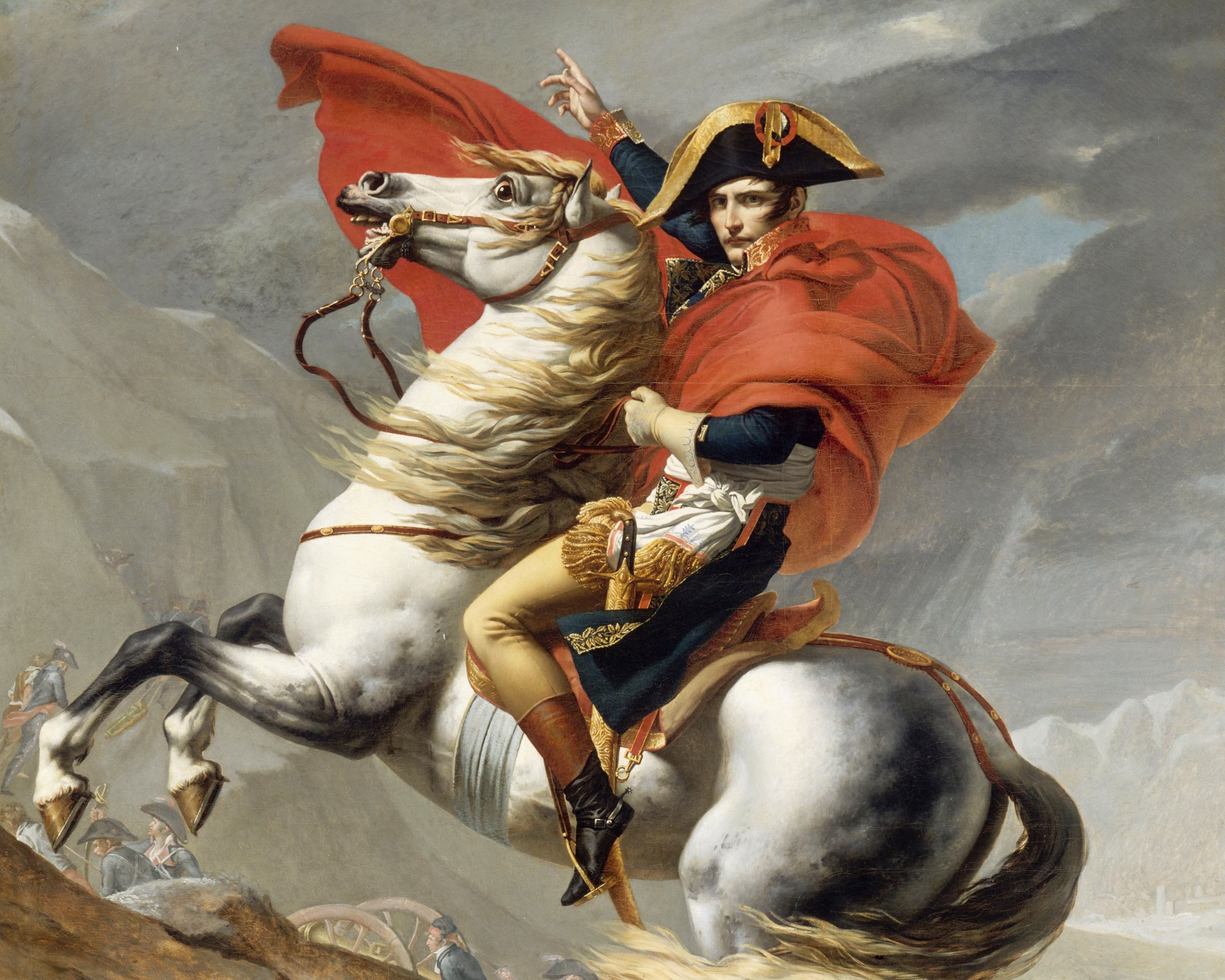 Napoleón cruzando los Alpes, Jacques-Louis David